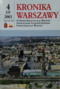 Kronika Warszawy (4/119) 2003
