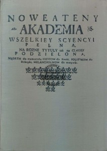 Nowe Ateny albo Akademia wszelkiej sciencyi pełna