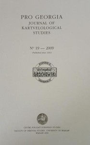 Pro Georgia, Journal of Kartvelological Studies No 19 / 2009