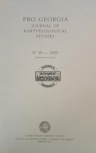 Pro Georgia, Journal of Kartvelological Studies No 18 / 2009