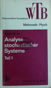 Analyse stochastischer Systeme. Część 1