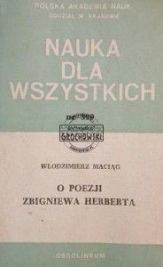 O poezji Zbigniewa Herberta