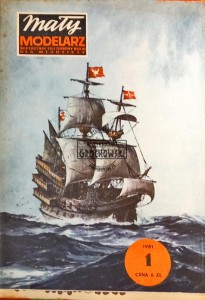 Mały modelarz - Galeon "Smok", Nr 1 /1981