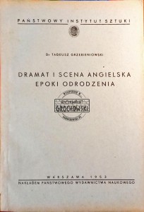 Dramat i scena angielska wieku Odrodzenia