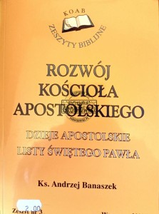 Rozwój kościoła apostolskiego