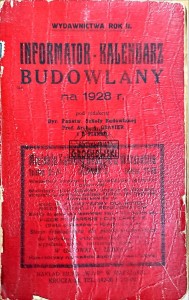 Kalendarz budowlany na 1928