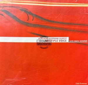 Bl!ndman Saxophone Quartet – Multiple Voice (Early Music Revisited) CD