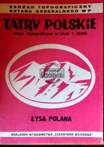 Tatry Polskie. Mapa topograficzna w skali 1 : 10000  