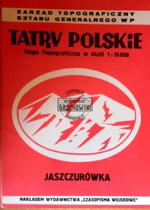 Tatry Polskie. Mapa topograficzna w skali 1 : 10000