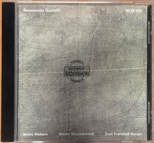 Rosamunde Quartett - Anton Webern / Dmitri Shostakovich / Emil František Burian – Anton Webern / Dmitri Shostakovich / Emil František Burian CD