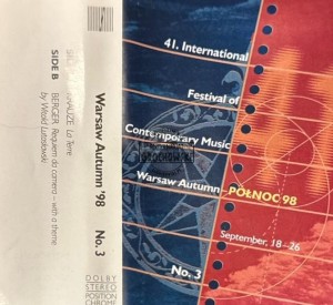 Various – Warsaw Autumn '98 No.3 Kaseta