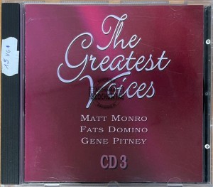 Various – The Greatest Voices - Original Hit Recordings CD 3 CD