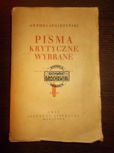 Pisma Krytyczne Wybrane