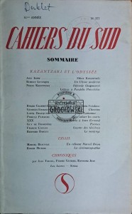 Cahiers du sud n 377/1963