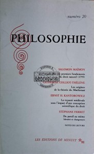 Philosophie n 20/1988