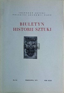 Biluetyn historii sztuki n 3/4/1970