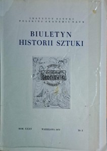 Biluetyn historii sztuki n 2/1973