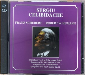 Sergiu Celibidache - Franz Schubert, Robert Schumann – Symphony No. 5 In B Flat Major D485, Symphony No. 8 In B Minor D759, Symphony No. 1 "Primavera", Symphony No. 2 In C Major Op. 61 2CD