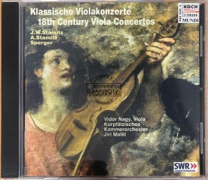 J. W. Stamitz, A. Stamitz, Sperger, Vidor Nagy, Kurpfälzisches Kammerorchester, Jiri Malát – Klassische Viola Konzerte - 18th Century Viola Concertos CD