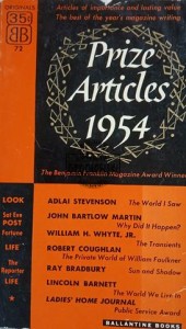 Prize Articles 1954