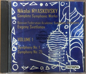 Nikolai Myaskovsky – Russian Federation Academic Symphony Orchestra, Evgeny Svetlanov – Complete Symphonic Works • Volume 1: Symphony No. 1, Symphony No. 25 CD