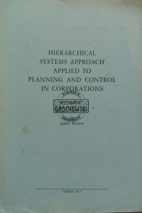 Hierarchical Systems Approach Applied to Planning and Control in Corporations