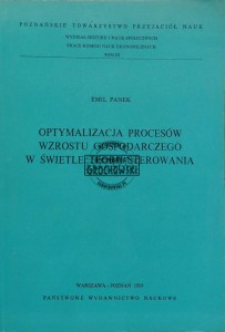 Optymalizacja procesów wzrostu gospodarczego w świetle teorii sterowania