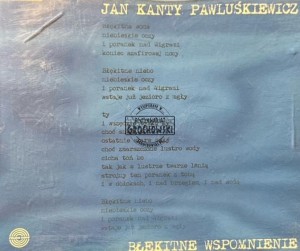 Jan Kanty Pawluśkiewicz - Błękitne Wspomnienia