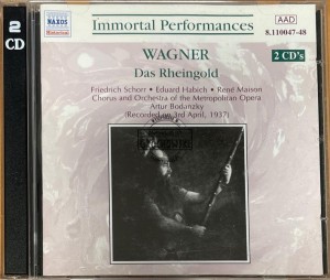 Wagner, Friedrich Schorr, Eduard Habich, René Maison, Chorus And Orchestra Of The Metropolitan Opera, Artur Bodanzky – Das Rheingold 2CD