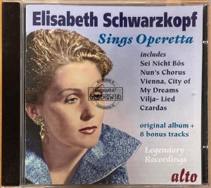 Elisabeth Schwarzkopf / Philharmonia Orchestra With Chorus Conducted By Otto Ackermann – Sings Operetta CD