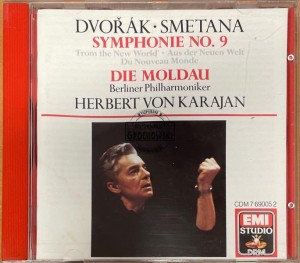 Dvořák • Smetana, Berliner Philharmoniker, Herbert von Karajan – Symphonie No. 9 'From The New World' / Die Moldau CD