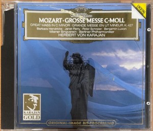Mozart - Barbara Hendricks ∙ Janet Perry ∙ Peter Schreier ∙ Benjamin Luxon ∙ Wiener Singverein ∙ Berliner Philharmoniker ∙ Herbert von Karajan – Grosse Messe C-moll = Great Mass In C Minor = Grande Messe En Ut Mineur, K. 427 CD