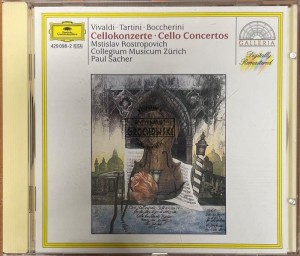Vivaldi • Tartini • Boccherini, Mstislav Rostropovich, Collegium Musicum Zürich, Paul Sacher – Cellokonzerte • Cello Concertos CD