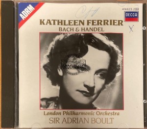 Kathleen Ferrier, London Philharmonic Orchestra, Sir Adrian Boult, Bach, Handel – Bach & Handel CD