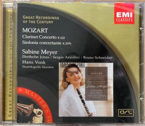 Mozart - Sabine Meyer · Diethelm Jonas · Sergio Azzolini · Bruno Schneider · Staatskapelle Dresden · Hans Vonk – Clarinet Concerto K.622 / Sinfonia Concertante K.297b CD