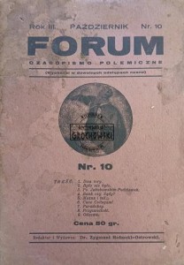 Forum Nr. 10, pażdziernik 1933