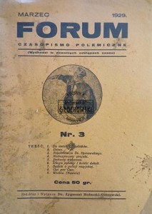 Forum Nr. 3, marzec 1929.