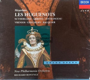 Meyerbeer - Sutherland • Arroyo • Tourangeau • Vrenios • Ghiuselev • Bacquier • New Philharmonia Orchestra • Richard Bonynge – Les Huguenots 4CD (Box Set)