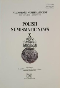 Wiadomości numizmatyczne / Polish Numismatic News zeszyt 210 / 2022