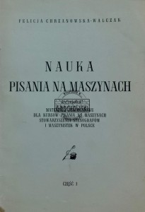 Nauka pisania na maszynach, Część 1