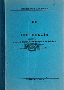Instrukcja o pracy drużyn konduktorskich na kolejach użytku publicznego