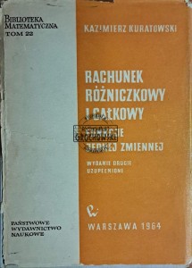 Rachunek różniczkowy i całkowy. Funkcje jednej zmiennej
