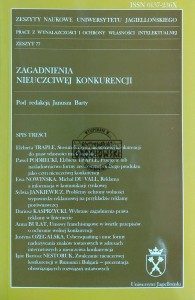 Zagadnienia nieuczciwej konkurencji