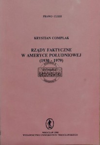 Rządy faktyczne w Ameryce Południowej (1930-1979)