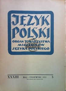 Język polski, Maj - Czerwiec 1953