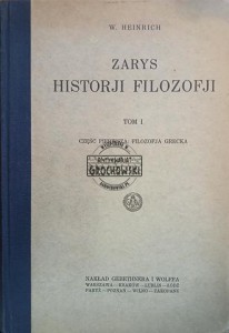 Zarys historji filozofji, tom 1