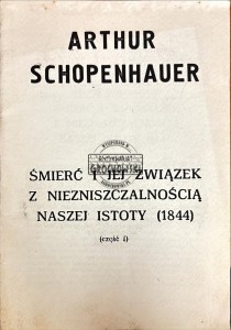 Śmierć i jej związek z niezniszczalnością naszej istoty (1844) cz. 1