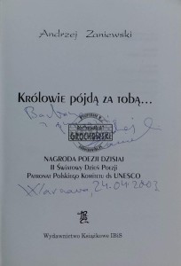 Królowie pójdą za tobą... (autograf)