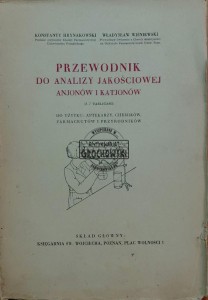 Przewodnik do analizy jakościowej anjonów i katjonów