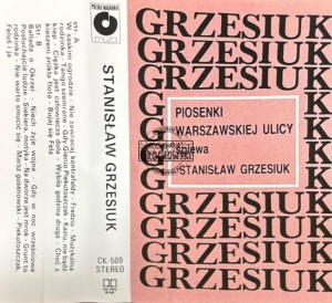 Stanisław Grzesiuk – Piosenki Warszawskiej Ulicy Kaseta